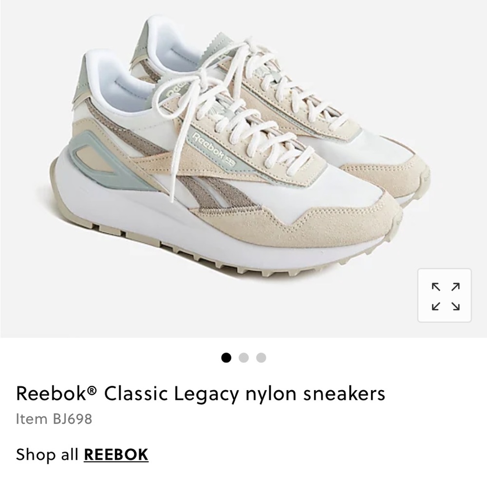 J. Crew Reebok Legacy Nylon Sneakers